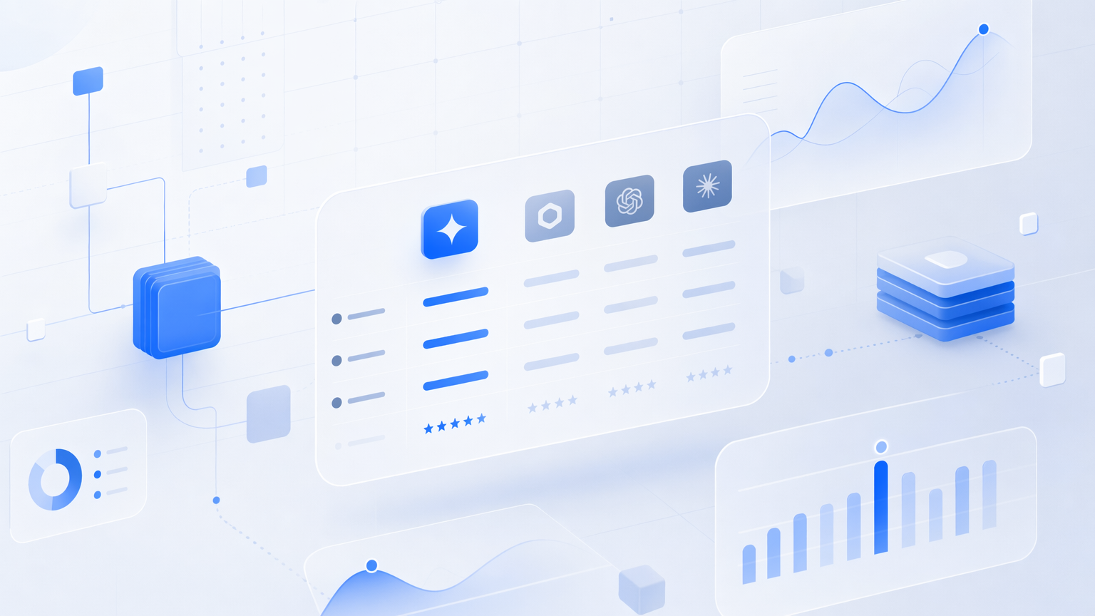 AI Tools comparison dashboard